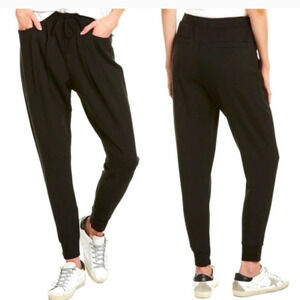 Helmut Lang Harem Black Casual Jogging Jersey Pants Size Small